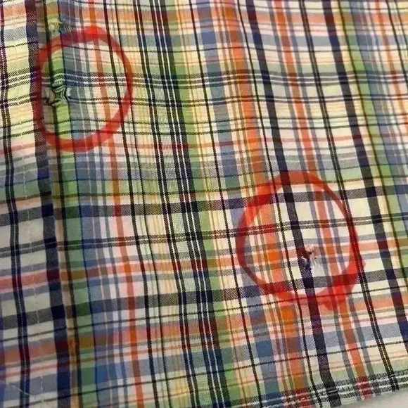 Ralph Lauren Button Down Green and Orange Size XXL - Picture 5 of 8